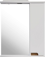 ASB-Mebel Зеркальный шкаф Вита 60 R белый/дуб золотой